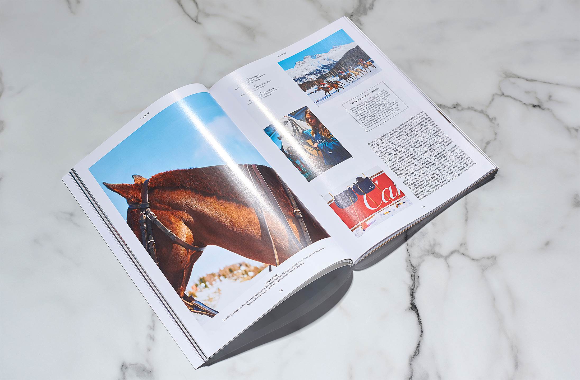 Identity, editorial design and art direction for St. Moritz Magazine, (2019)