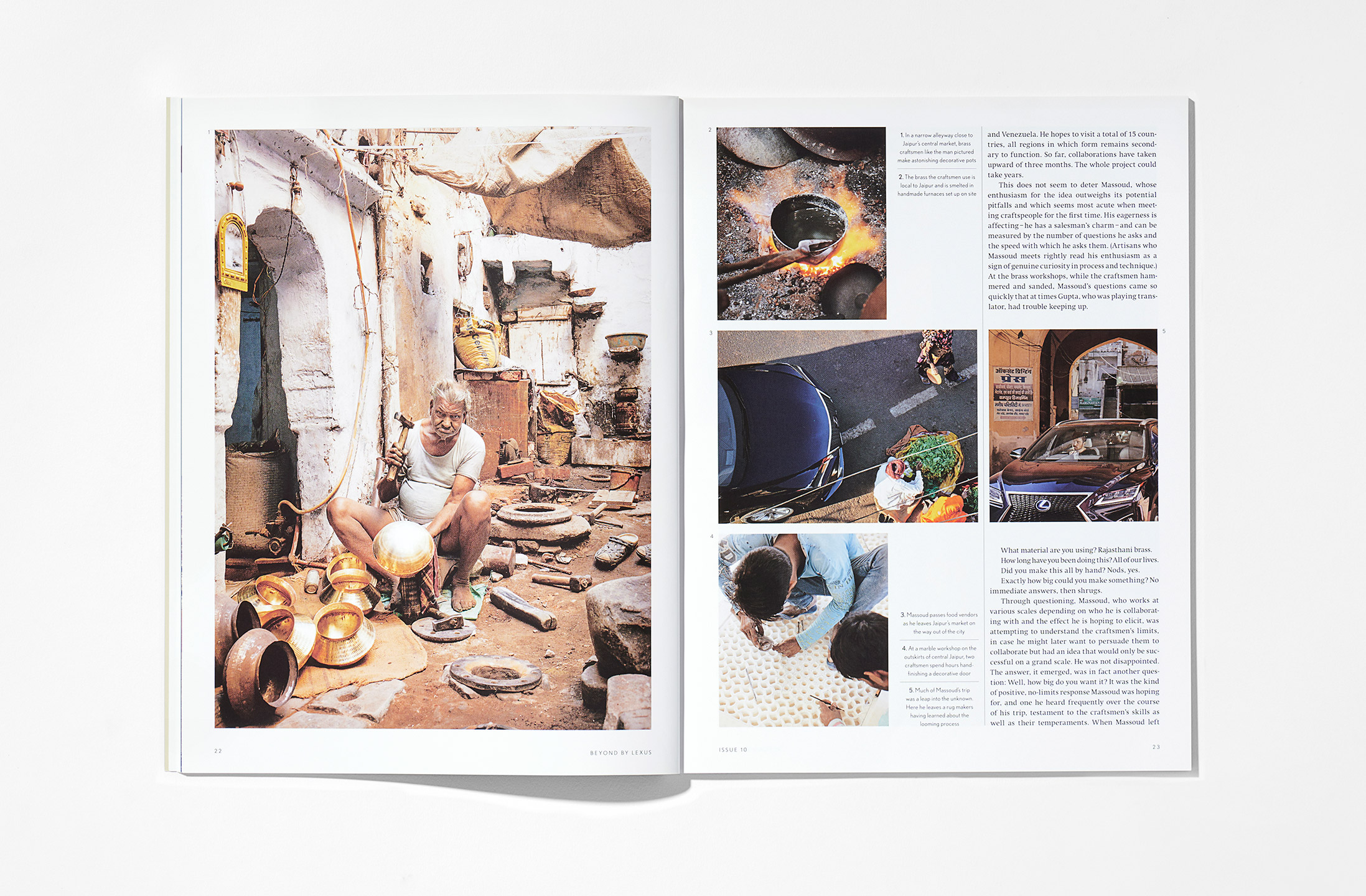 Editorial design and art direction for Beyond by Lexus magazine (2017)