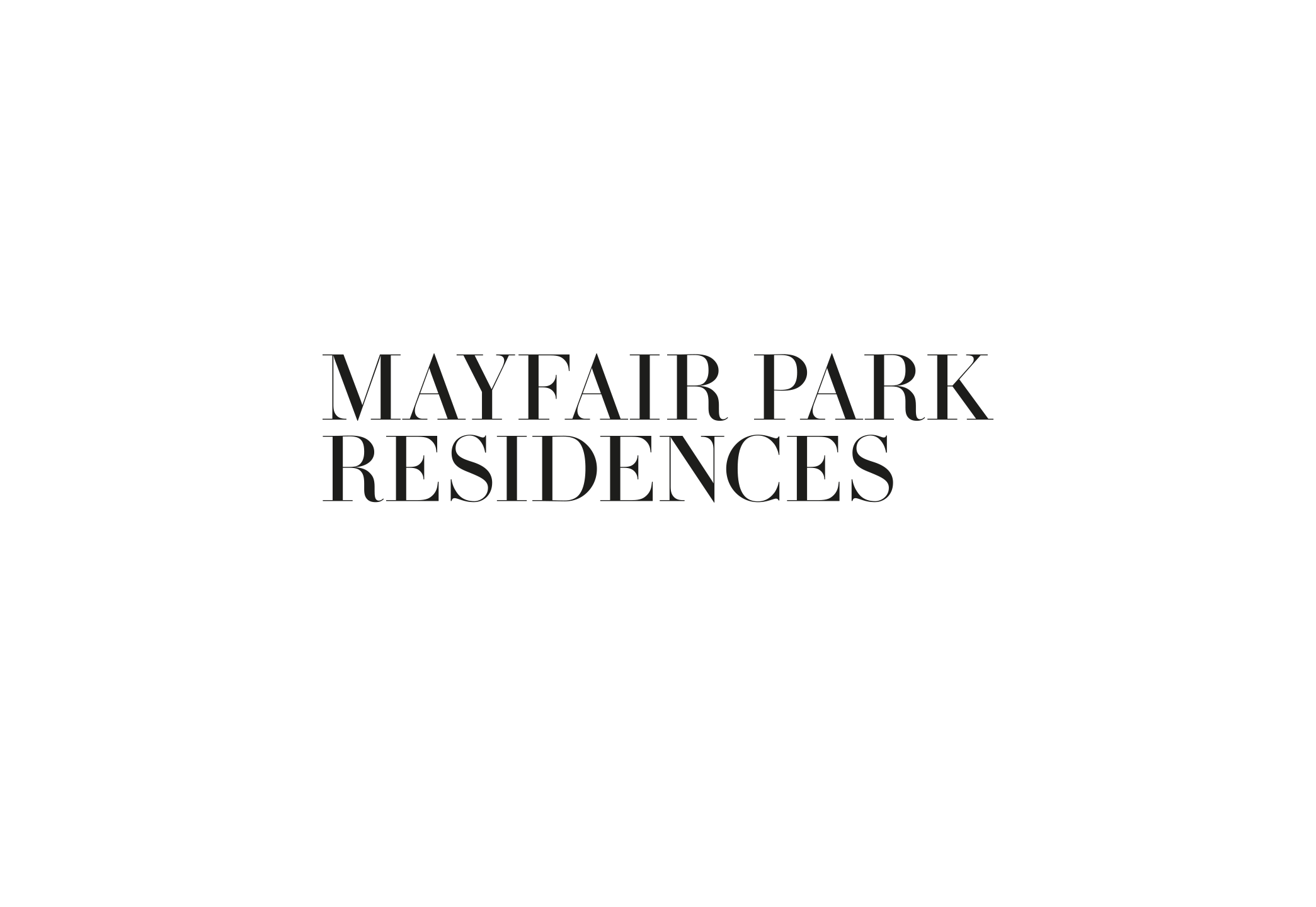 Identity and brand book for Mayfair Park Residences