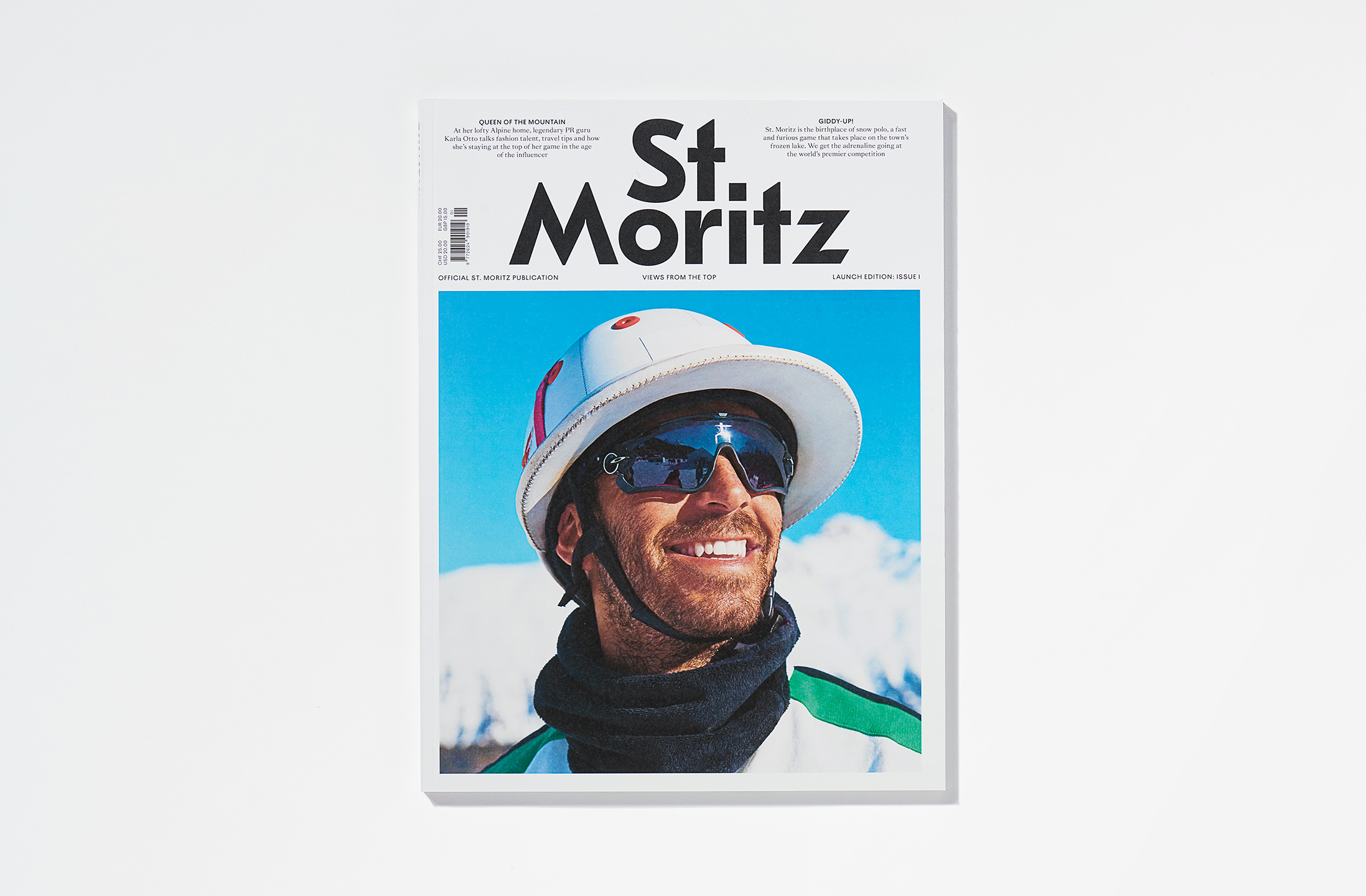 Identity, editorial design and art direction for St. Moritz Magazine, (2019)