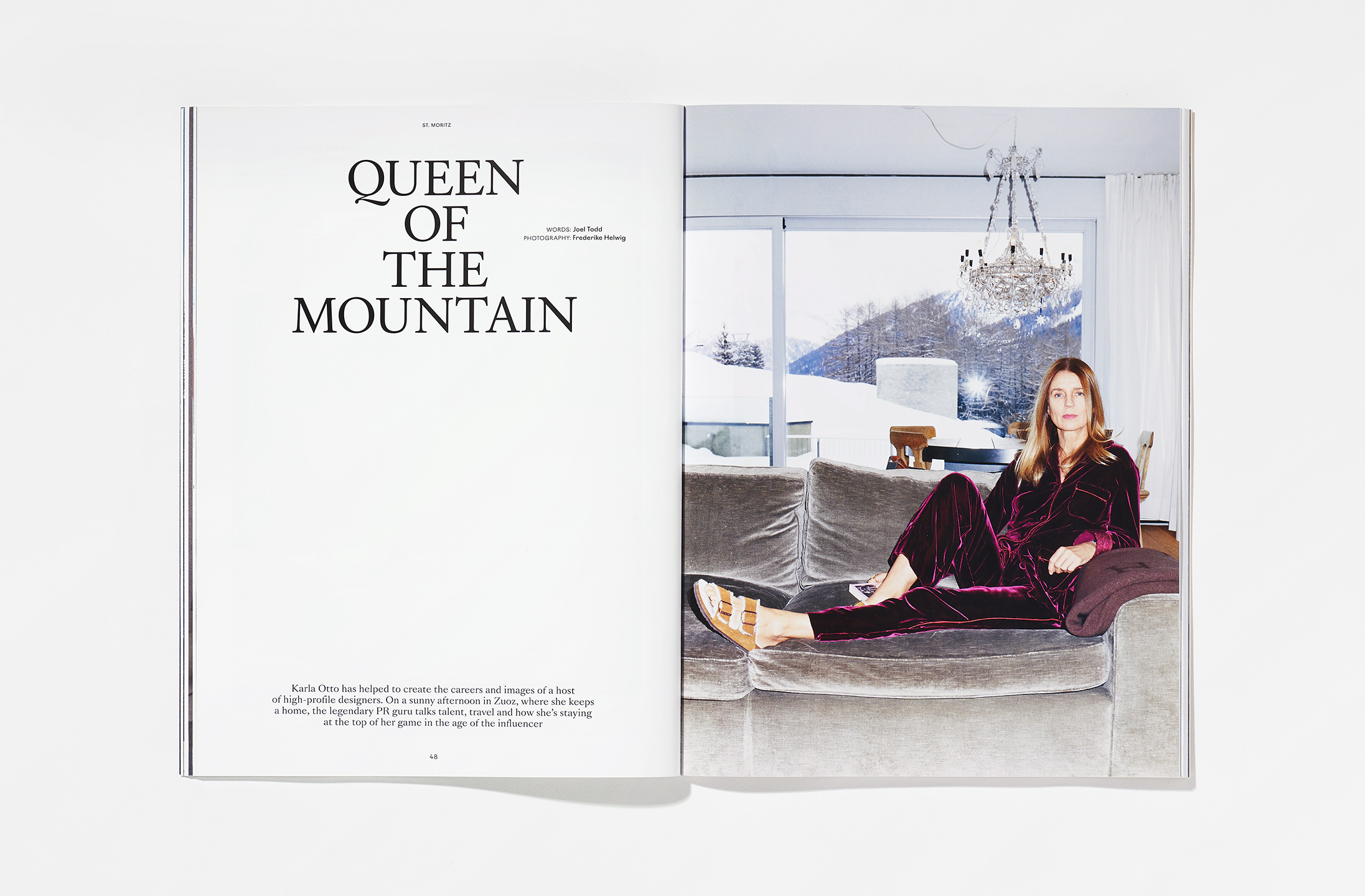 Identity, editorial design and art direction for St. Moritz Magazine, (2019)